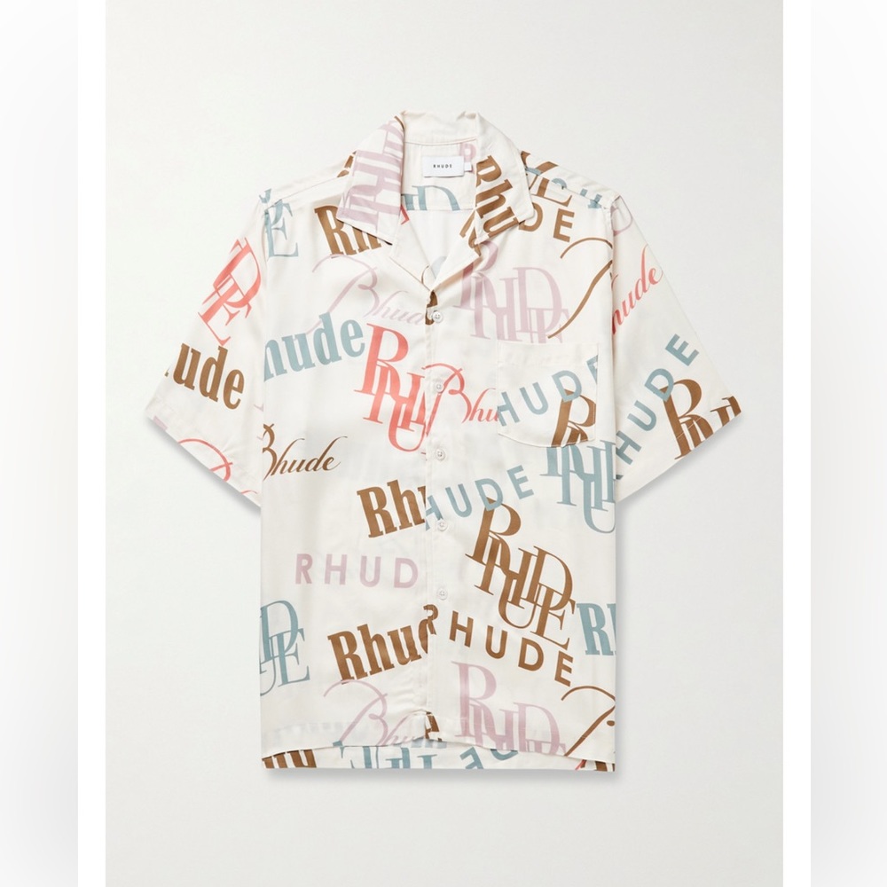 Rhude Mash-Up Camp Silk Shirt
